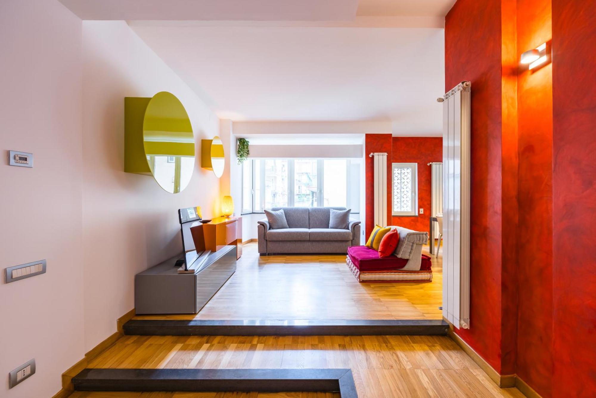 Fresh And Trendy Flat At Vomero *